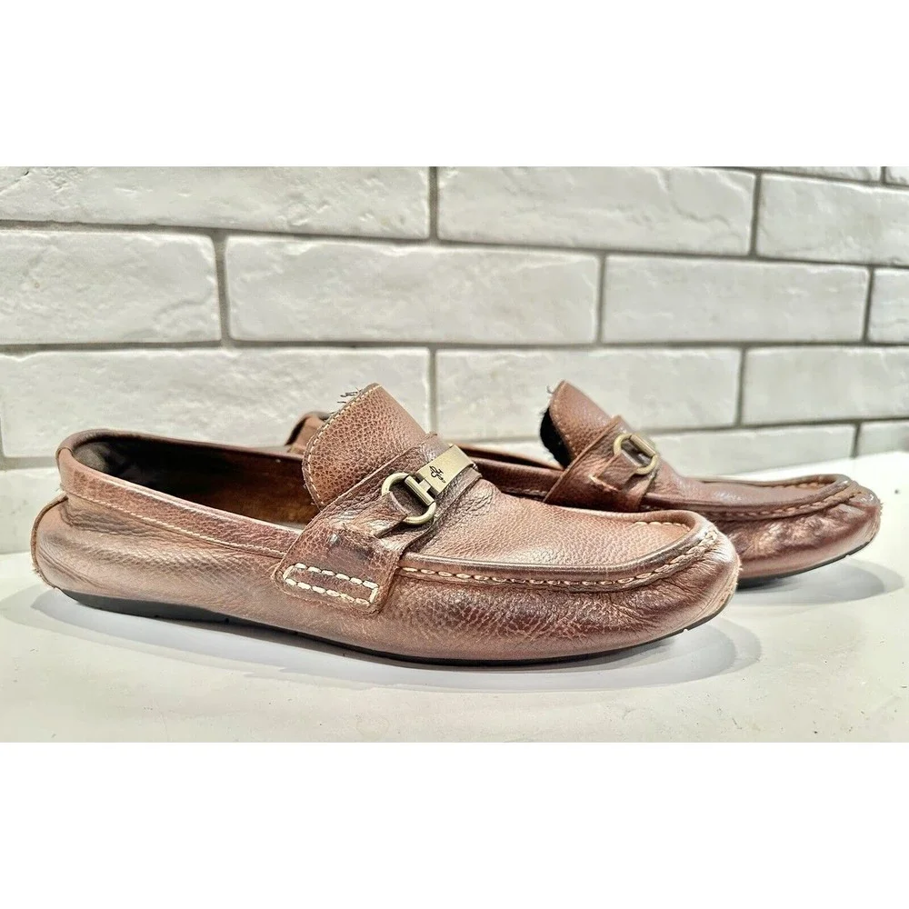 COLE HAAN‎ Men's Size 10M Brown Leather Slip on Loafers Shoes